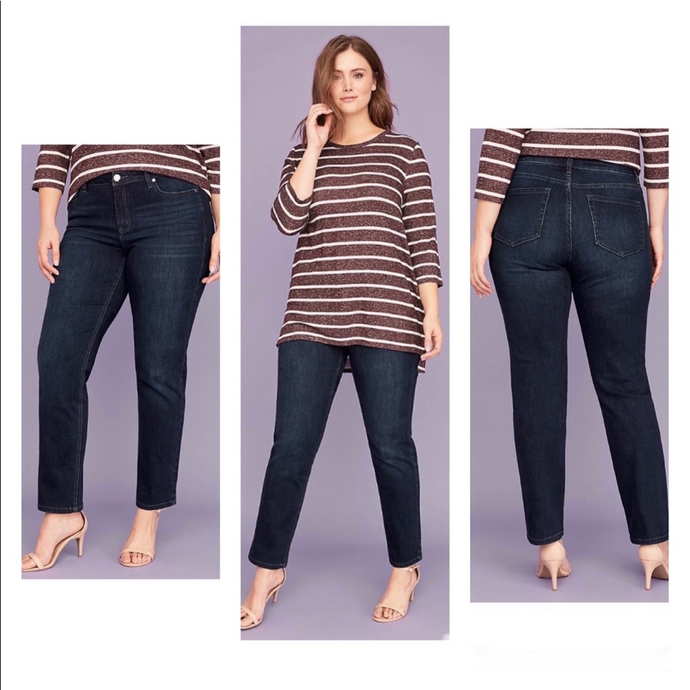 LANE BRYANT Super Stretch Straight Leg Jeans 12L